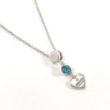GUCCI Necklace heart Silver925/Blue Topaz Silver Women Used