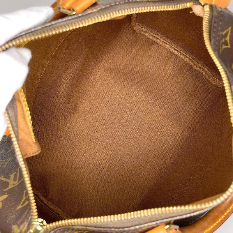LOUIS VUITTON Handbag M41526 Speedy 30 Monogram canvas/Leather Brown Women Used
