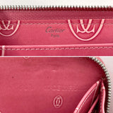 CARTIER purse L3001255 happy Birthday Zip Around Patent leather pink Women Used