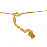 Christian Dior Necklace padlock motif metal/Rhinestone gold Women Used