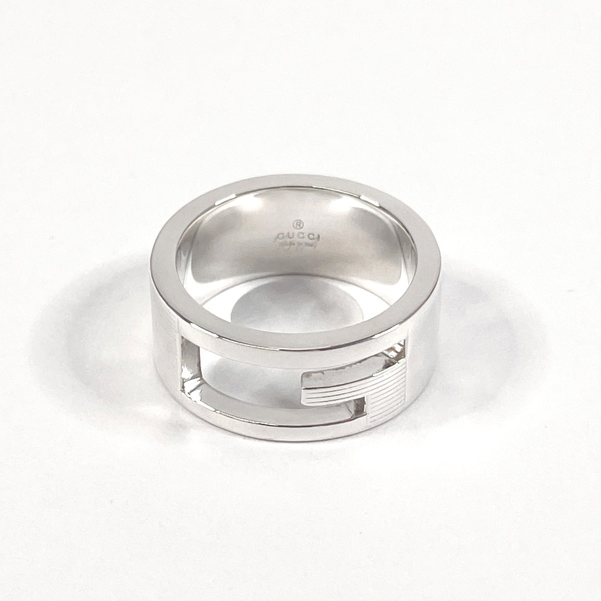 GUCCI Ring Branded Cutout G Silver925 #US 5 Silver Women