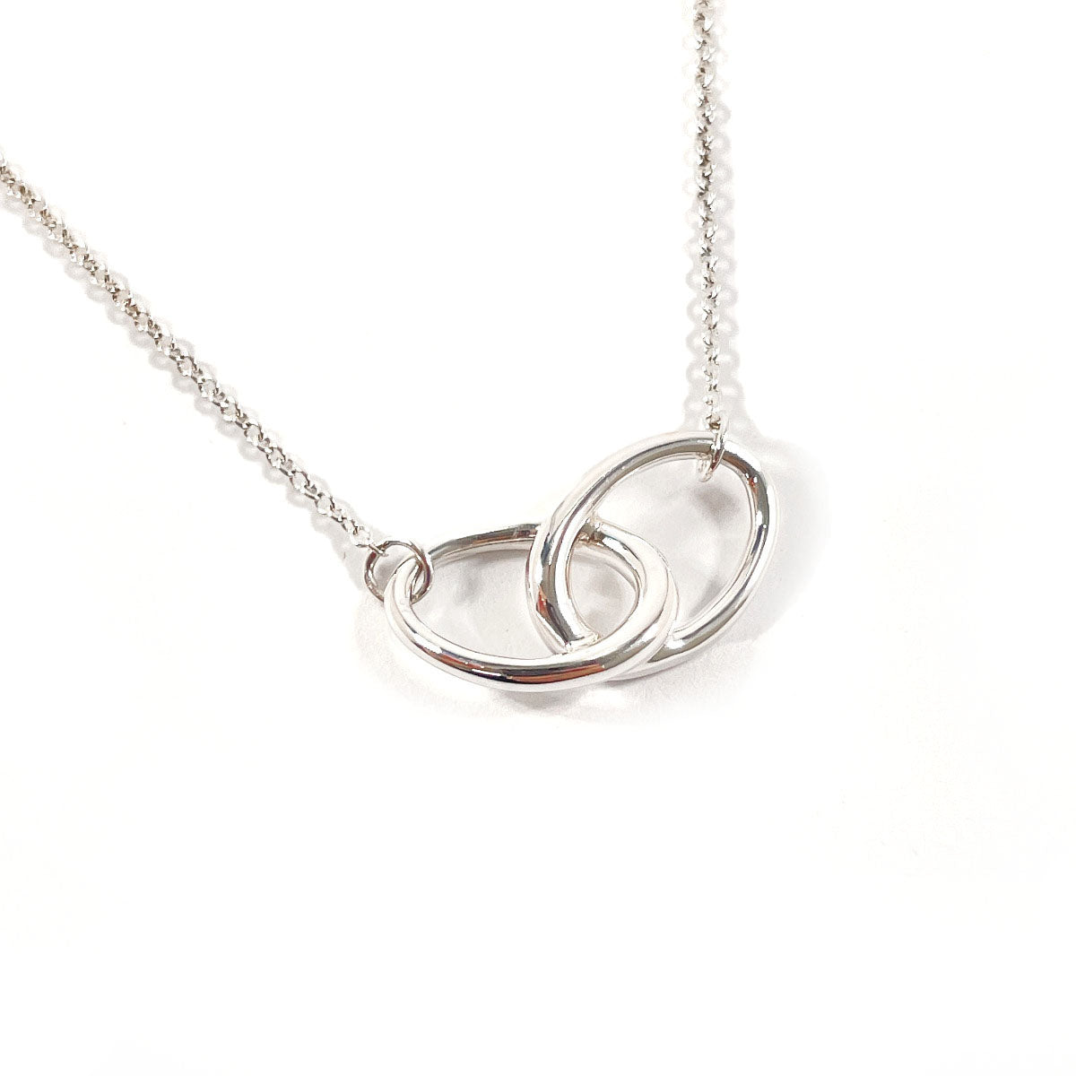 TIFFANY&Co. Necklace Double loop Elsa Peretti Silver925