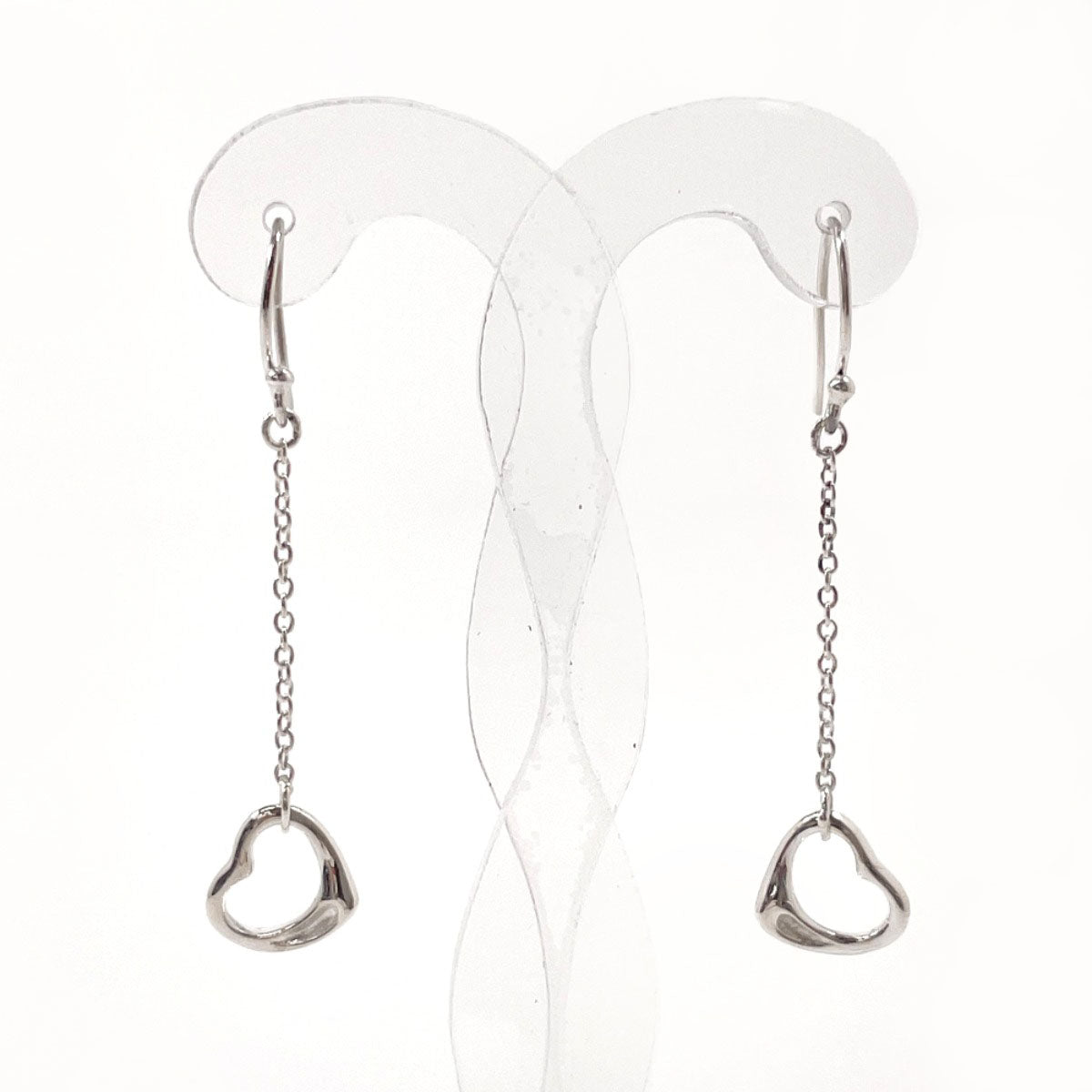 TIFFANY&Co. earring Open Heart Drop Earrings Elsa Peretti