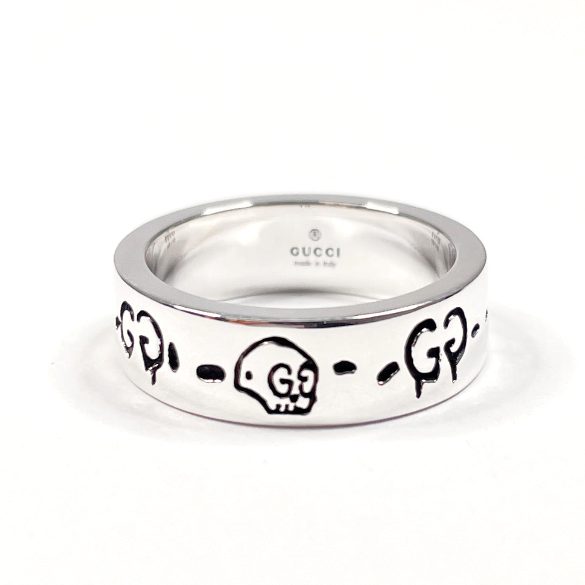 GUCCI Ring Ghost Skull Silver925 #US 6 Silver unisex Second