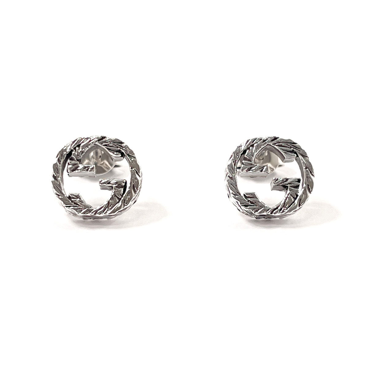 GUCCI earring 457109 J8400 0811 Interlocking G Silver925 Silver