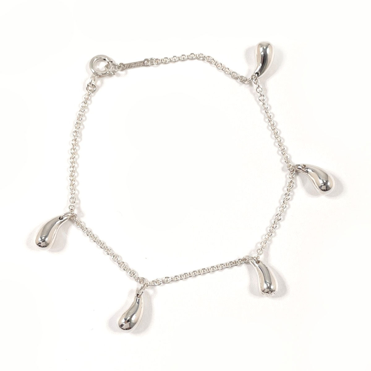 TIFFANY&Co. bracelet Teardrop 5P Elsa Peretti Silver925 Silver