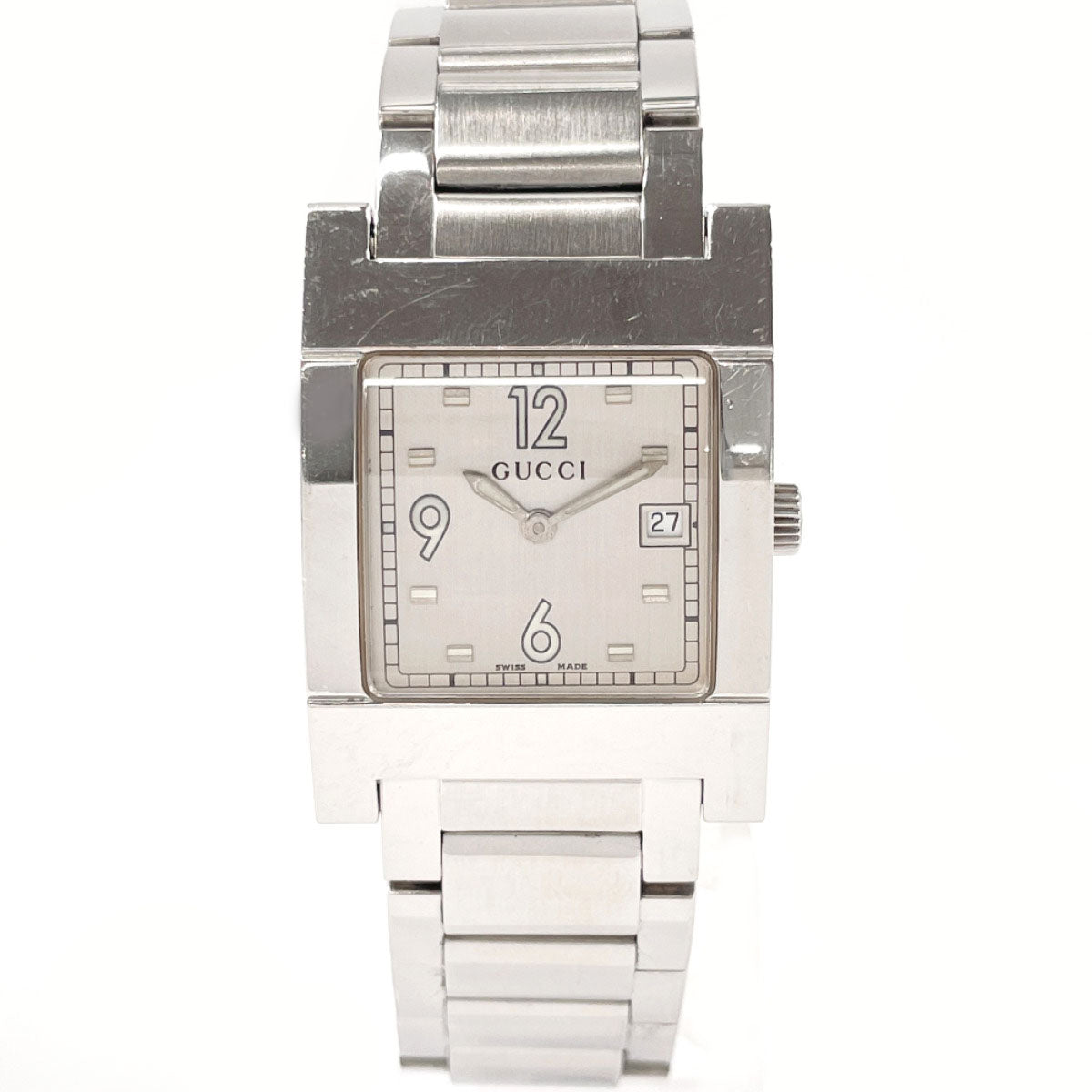 GUCCI Watches 7700M Stainless Steel/Stainless Steel Silver unisex