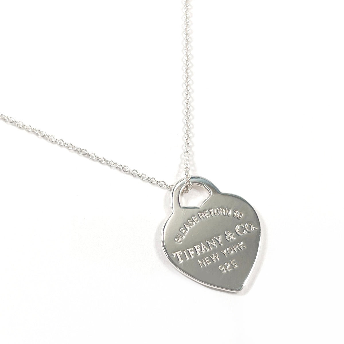 TIFFANY&Co. Necklace Heart tag Return to Silver925 Silver Women