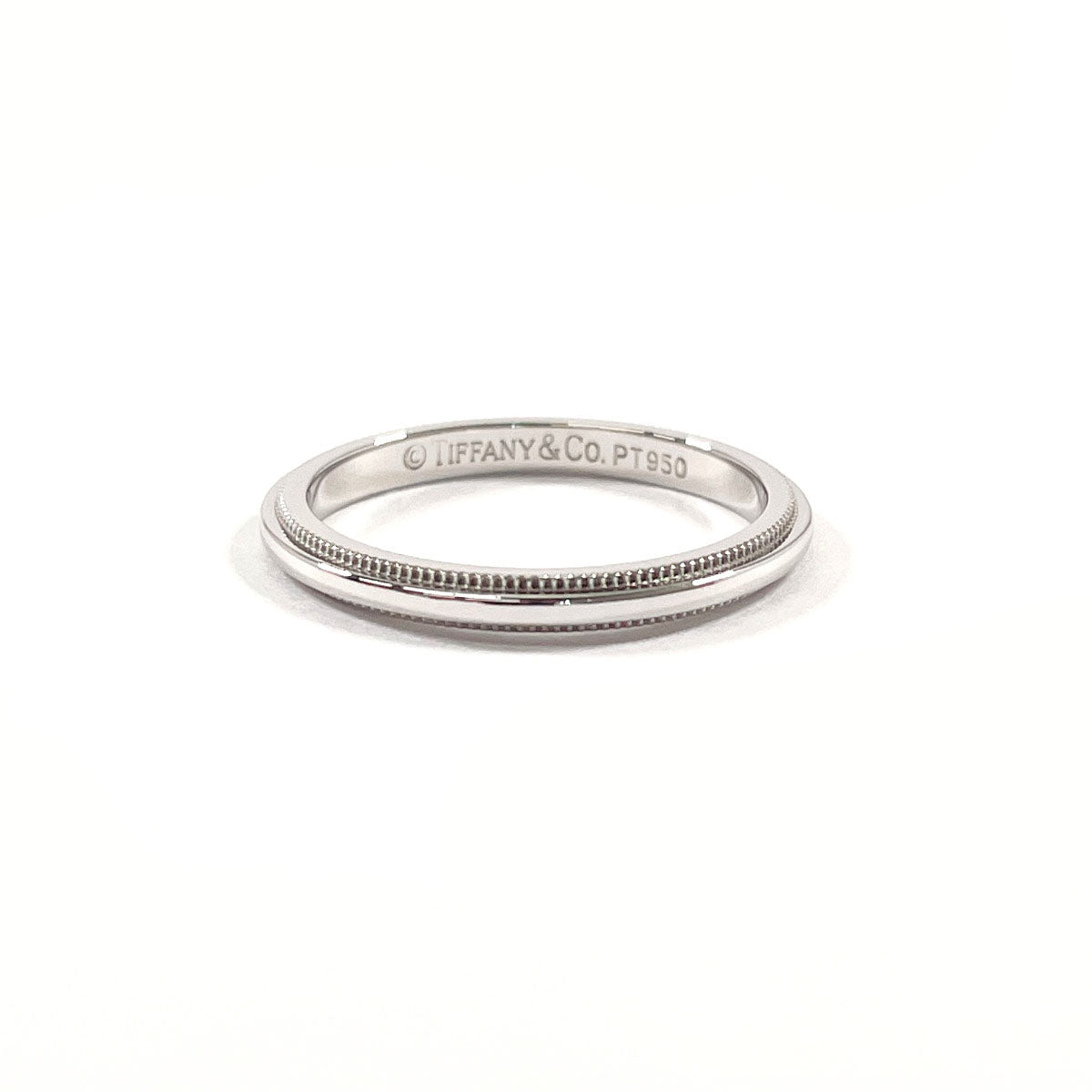 Tiffany & Co. プラチナ950リング TIFFANY&Co. Ring Flat band ring Pt950Platinum #US 9 1/2