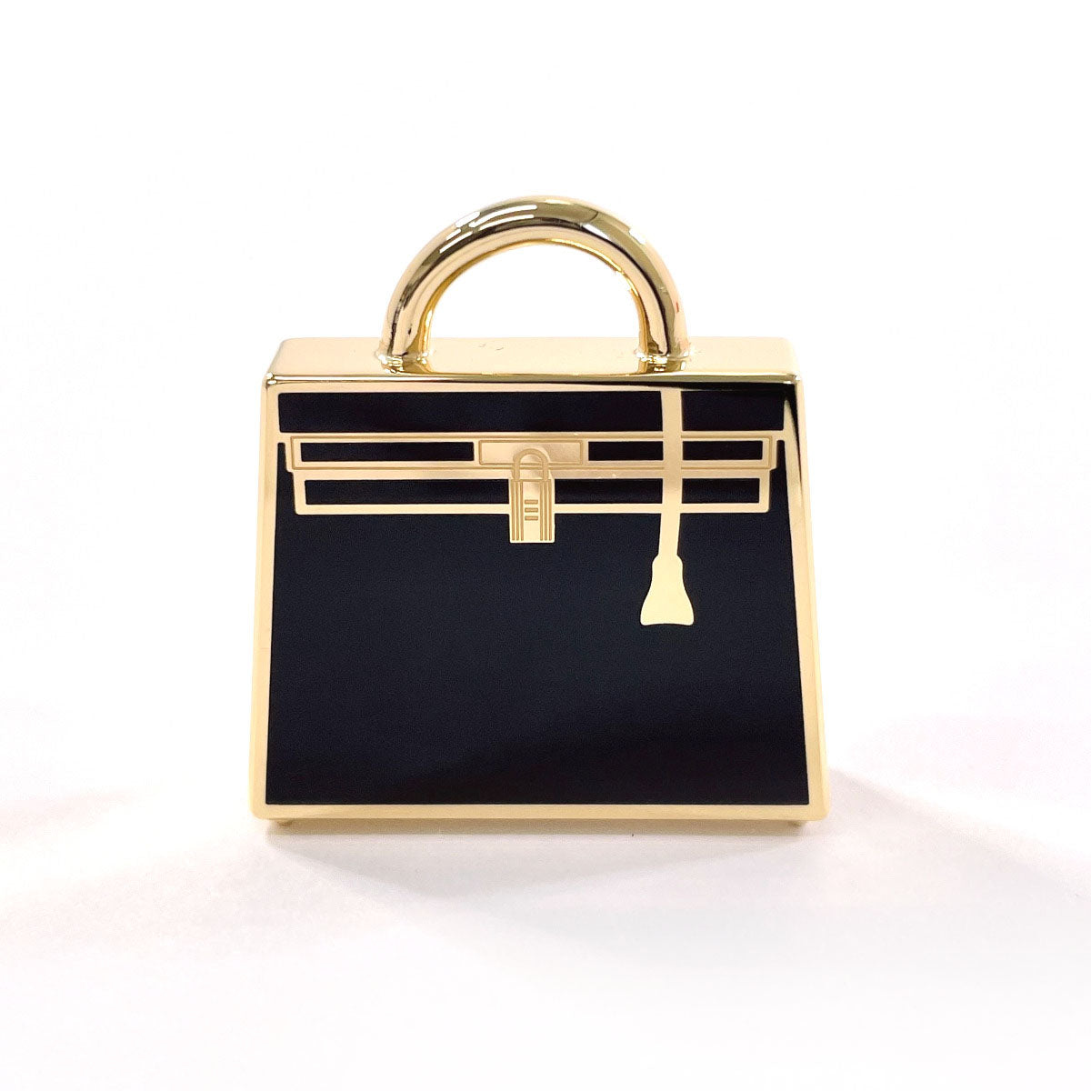 HERMES ゴールドピンバッジ 箱付き HERMES charm Curio Jite Kelly metal gold gold GD 01 69 Women New