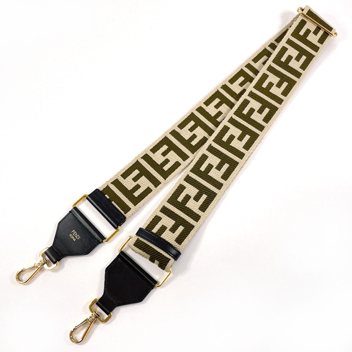 FENDI Shoulder strap Strap you Zucca canvas/leather beige beige unisex –  JP-BRANDS.com