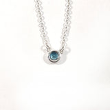 TIFFANY&Co. Necklace By the yard Elsa Peretti Silver925/Aquamarine Silver Silver Women Used