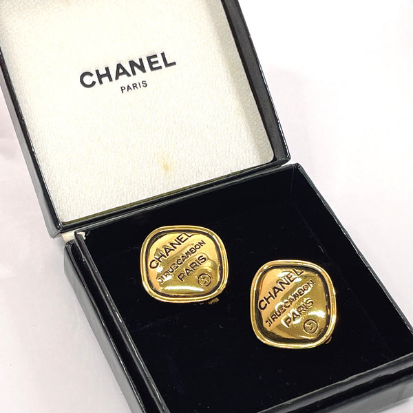 CHANEL Earring vintage Cambon line Gold Plated gold Women Used