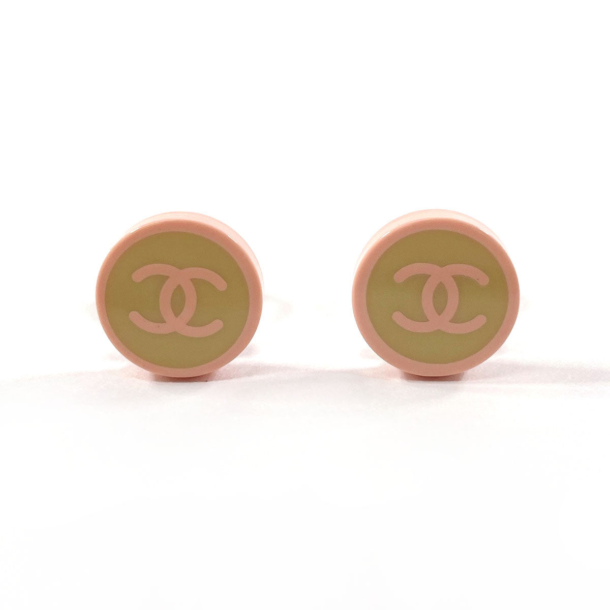 CHANEL Earring COCO Mark plastic pink pink 05 C Women Second hand