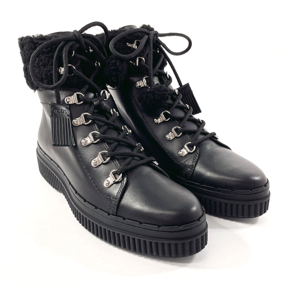 TODS LEATHER WALKING BOOTS Editor Pick: Tod main image 4