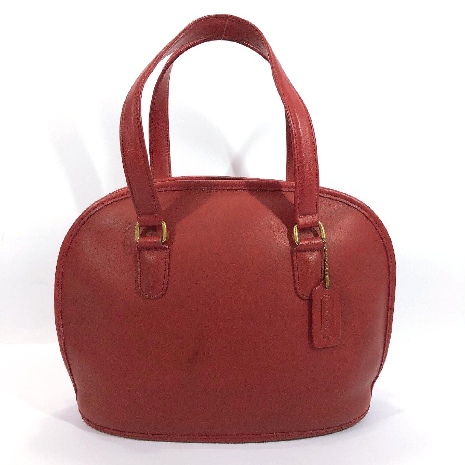 COACH Handbag Old coach leather Red Women Used