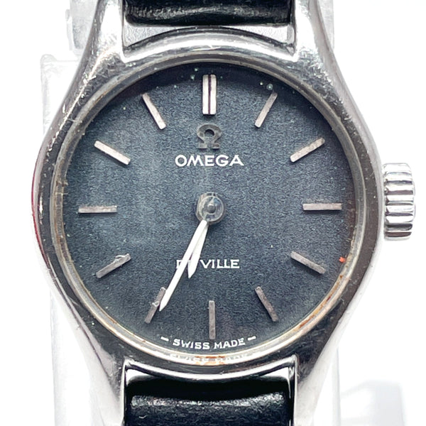 OMEGA Watches 485 De Ville Vintage Hand Winding Stainless Steel/leather Silver Silver Women Used