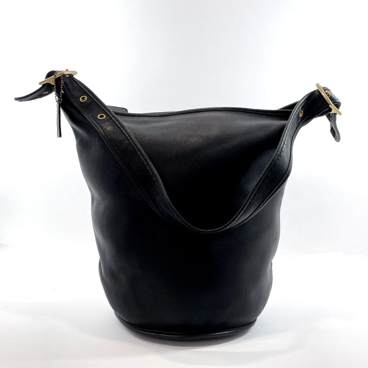 Vintage Coach Black Leather Beckett Shoulder Bag 