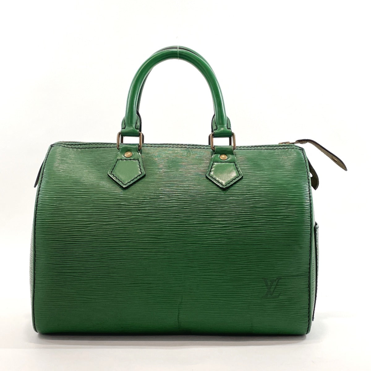 Leather handbag Louis Vuitton Green in Leather - 35439708