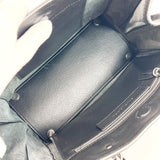 BALENCIAGA Handbag 357333 Paper mini 2way leather Black Women Used