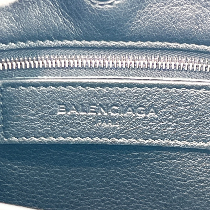 BALENCIAGA Handbag 357333 Paper mini 2way leather Black Women Used