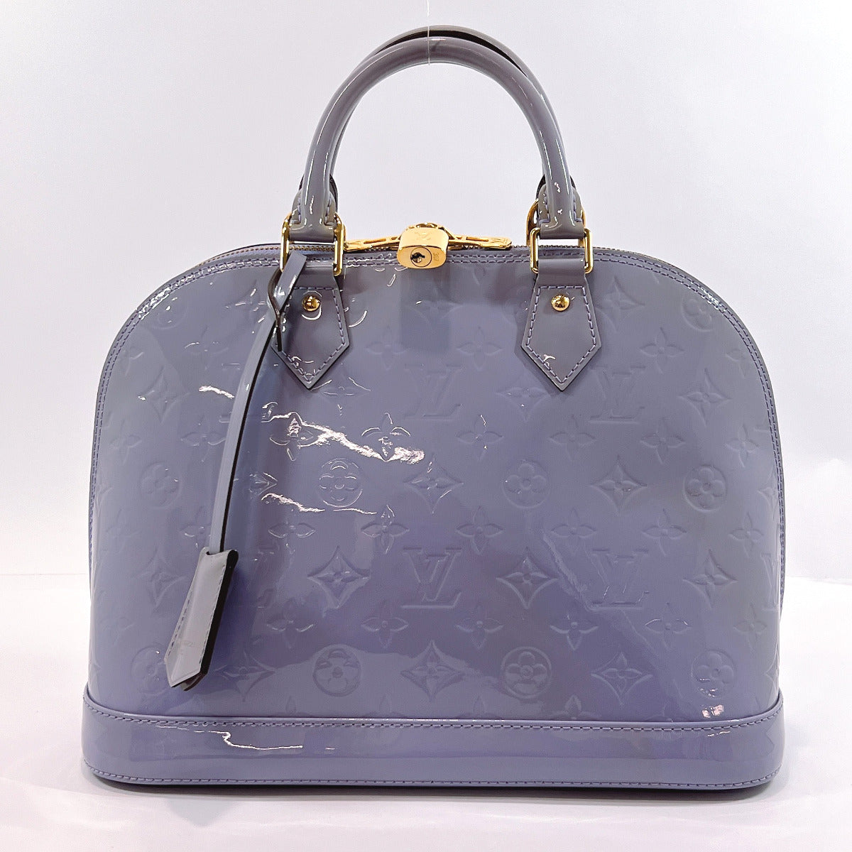 Louis Vuitton Alma Shoulder Bag PM Purple Monogram Vernis Leather