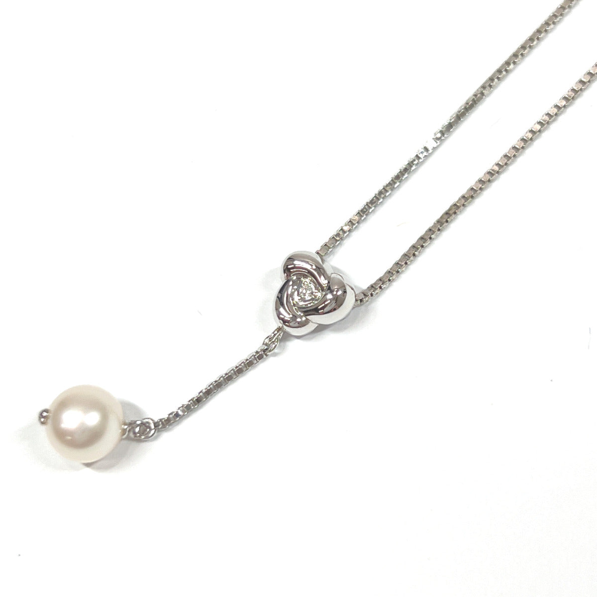 TASAKI Necklace Akoya pearl Noevir Silver/Pearl Silver Women Used