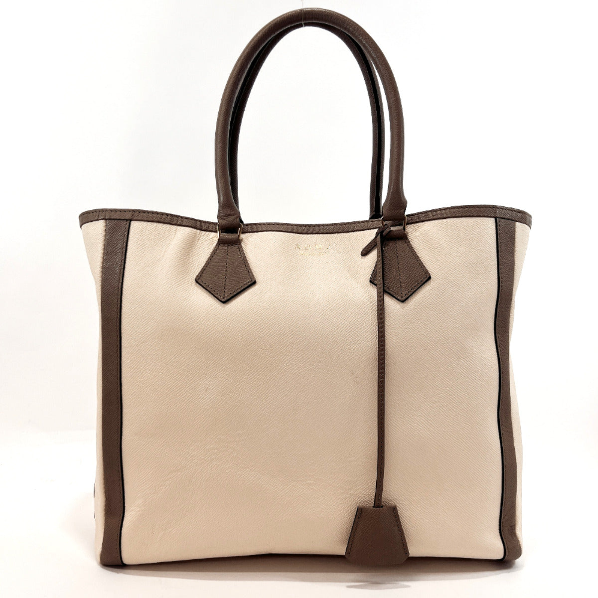 ADMJアクセソワ Handbag leather Ivory Women Used