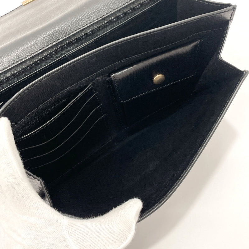 CELINE business bag leather Black unisex Used