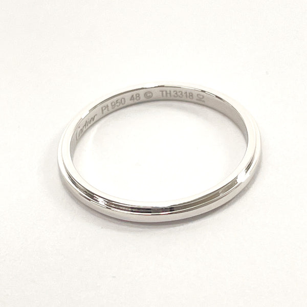 CARTIER Ring B4093900 Pt950Platinum #8(JP Size) Silver Women Used