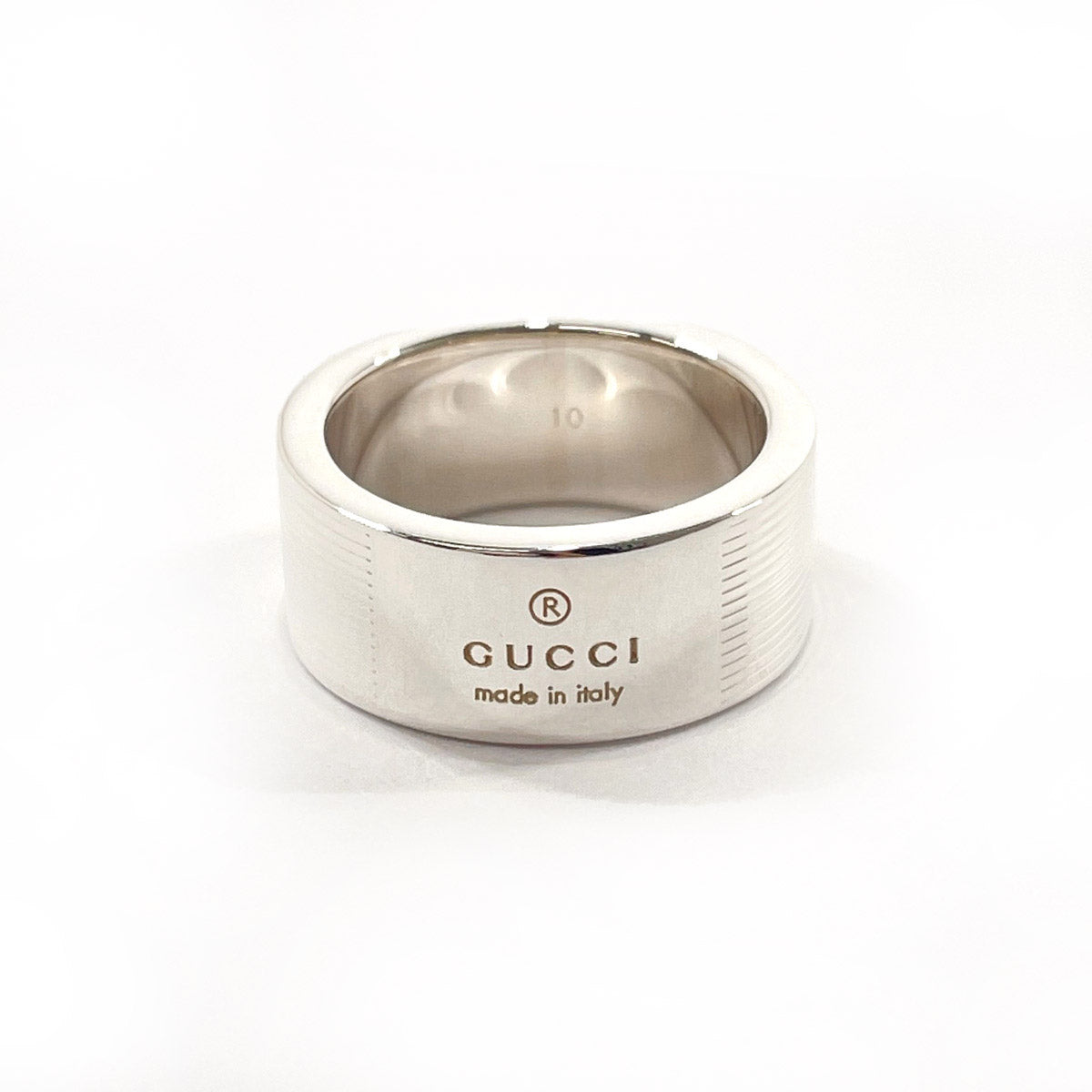 GUCCI Ring logo Silver925 #9(JP Size) Silver Women Used – JP