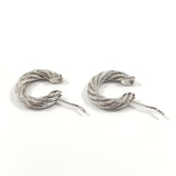 BOTTEGAVENETA earring cord twist hoop Silver925 Silver unisex Used