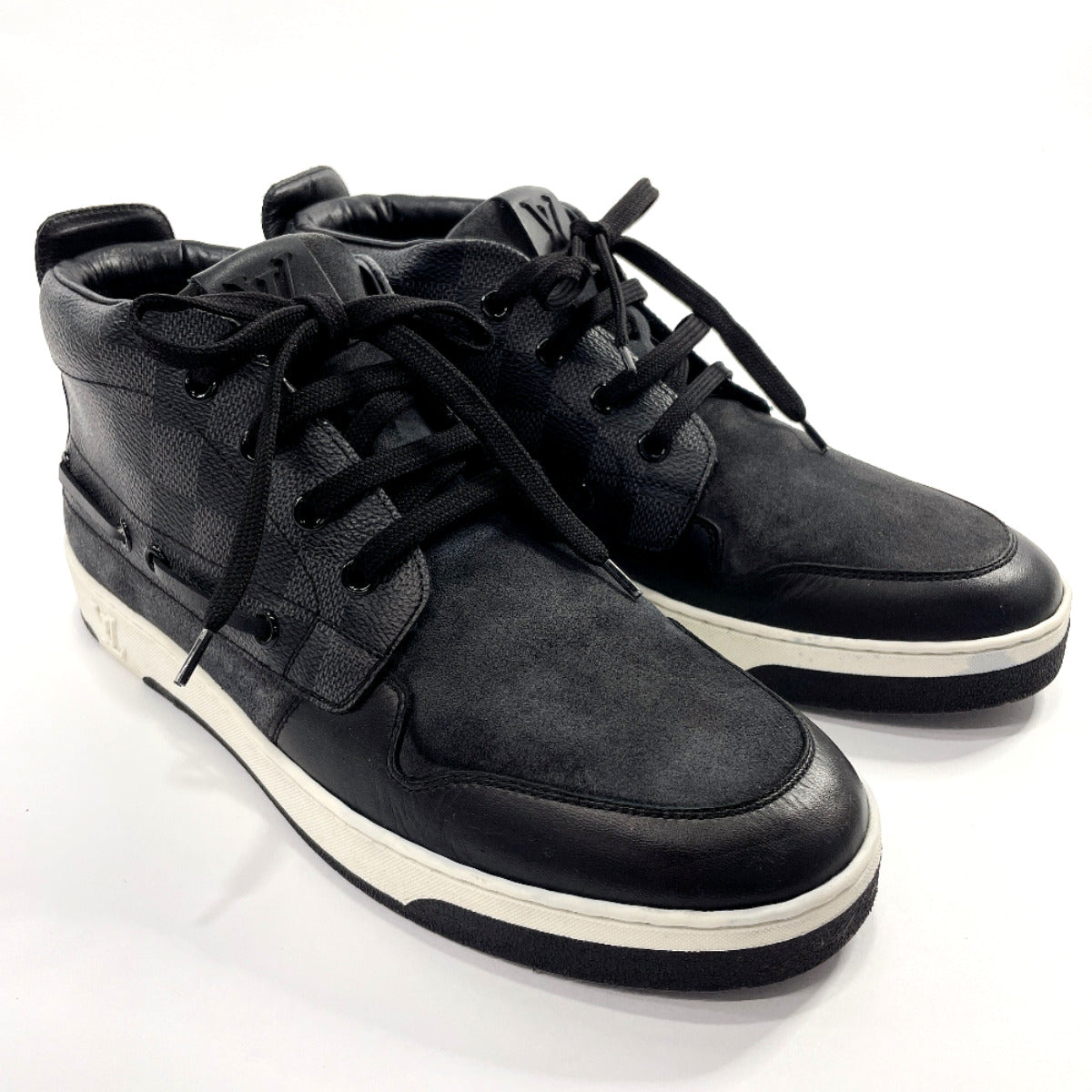 Louis Vuitton Black/Grey Canvas And Suede 'Stardust' Lace Up Sneaker Size  42.5 Louis Vuitton