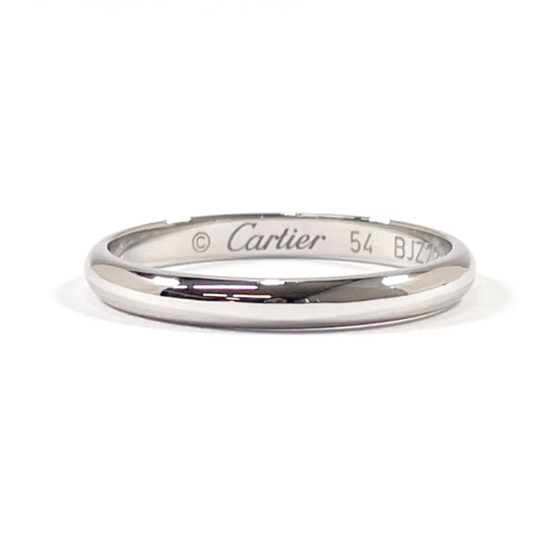 CARTIER Ring Wedding ring Pt950Platinum #13(JP Size) Silver Women Used