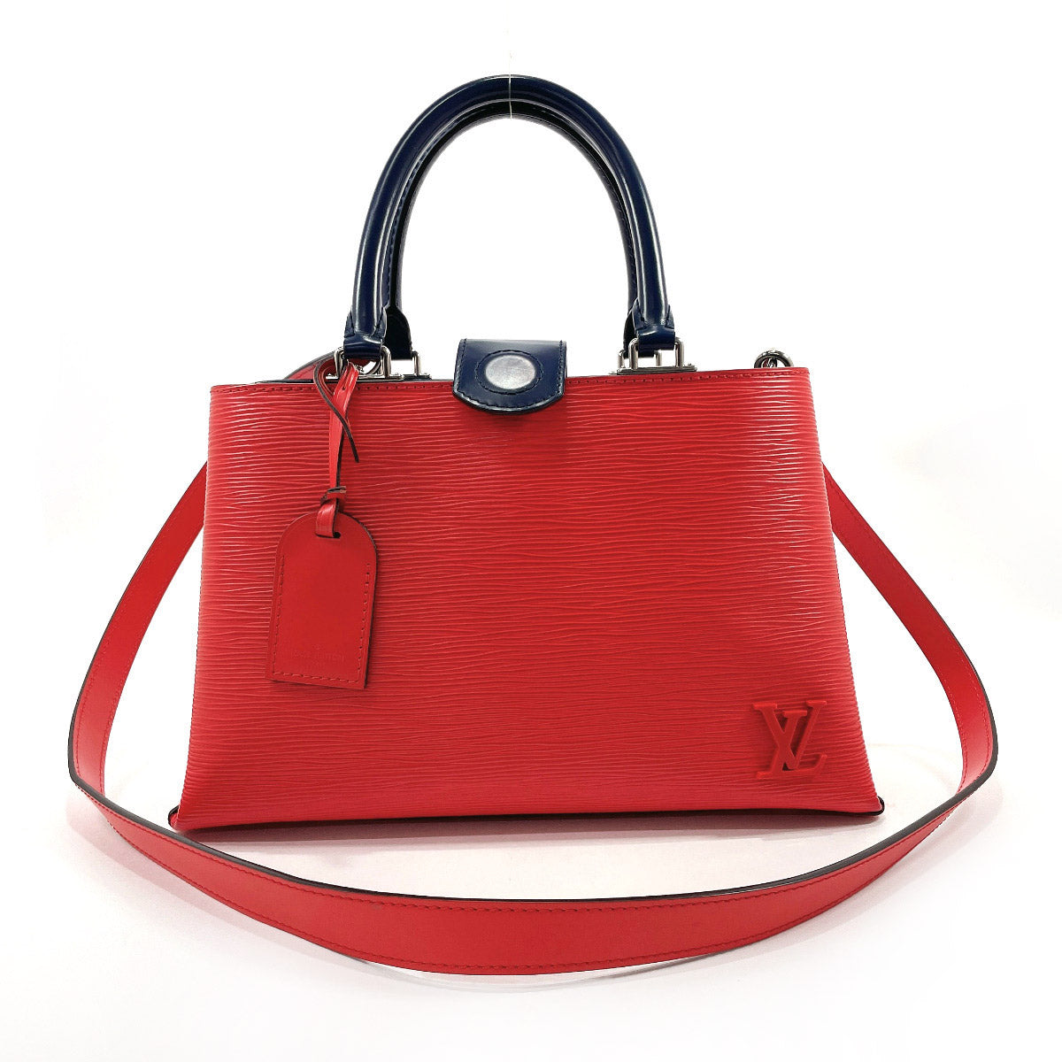 LOUIS VUITTON Handbag M51333 Kleber PM 2WAY Epi Leather Red Red