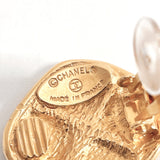 CHANEL Earring Matelasse Rhombus Gold Plated gold Women Used