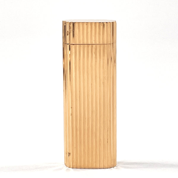 CARTIER lighter CA920301 Godron Gold Plated gold mens Used