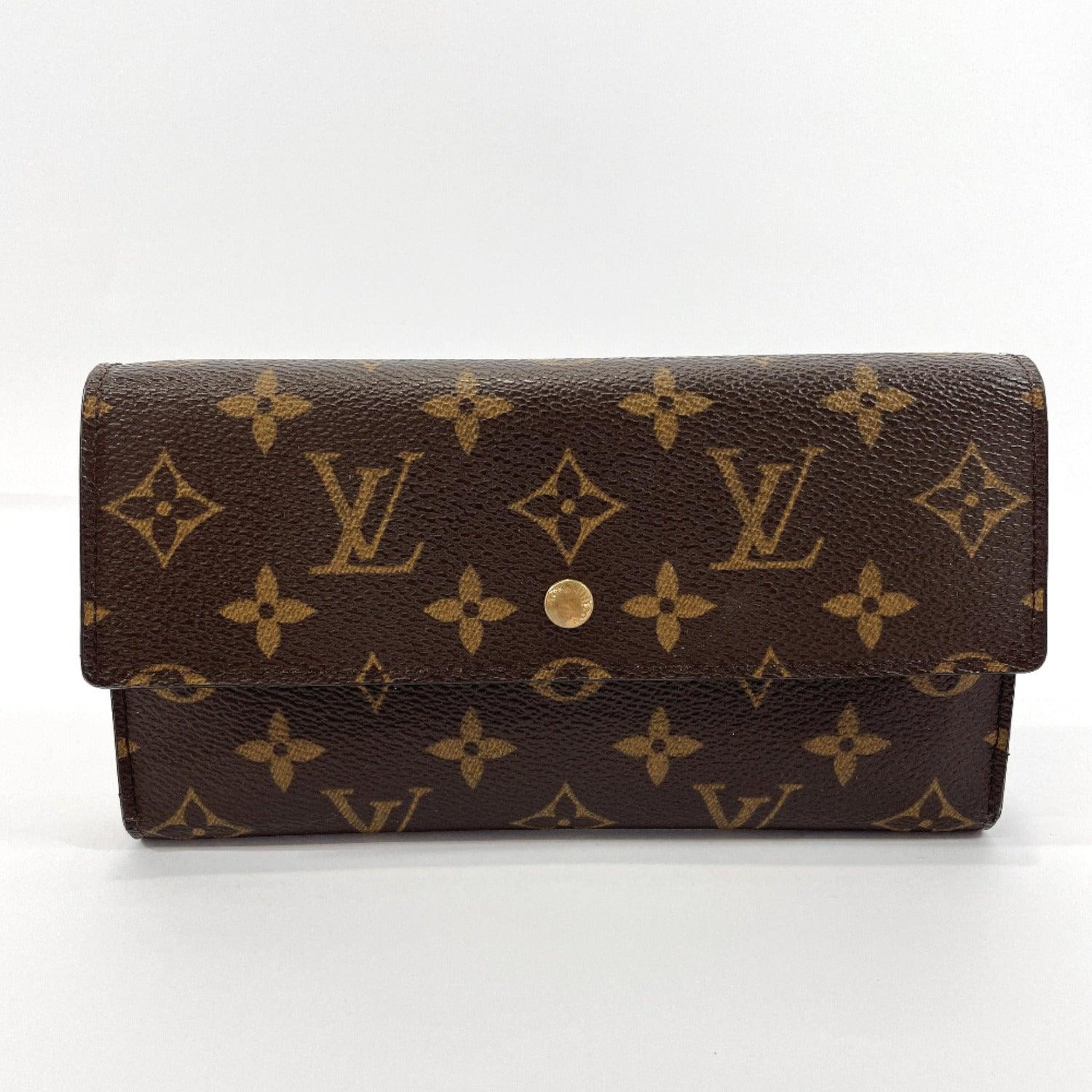 LOUIS VUITTON Louis Vuitton Monogram Porto Tresor International Trifold  Wallet Brown M61215