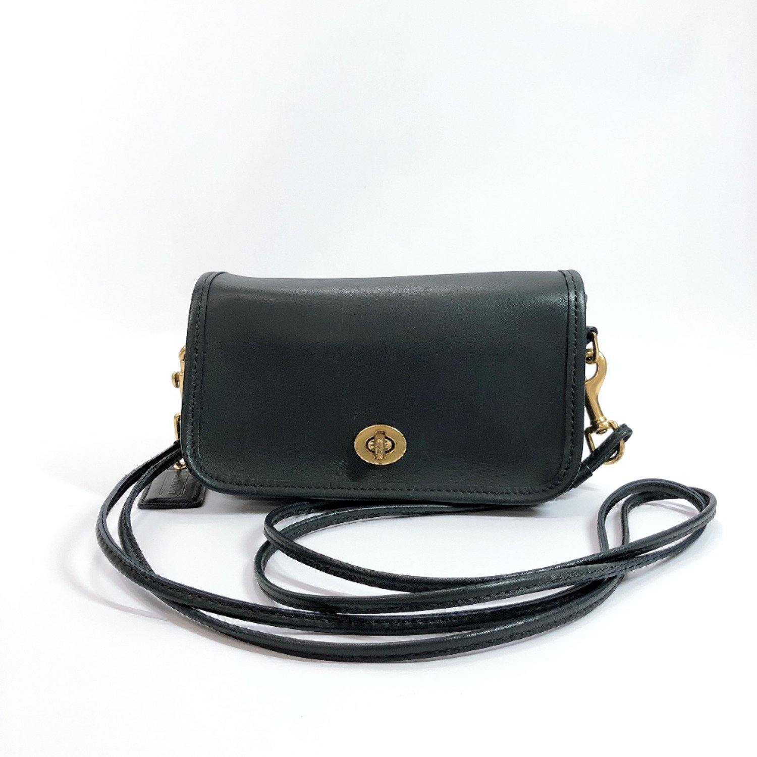 COACH Shoulder Bag 17994 leather black Women Used –