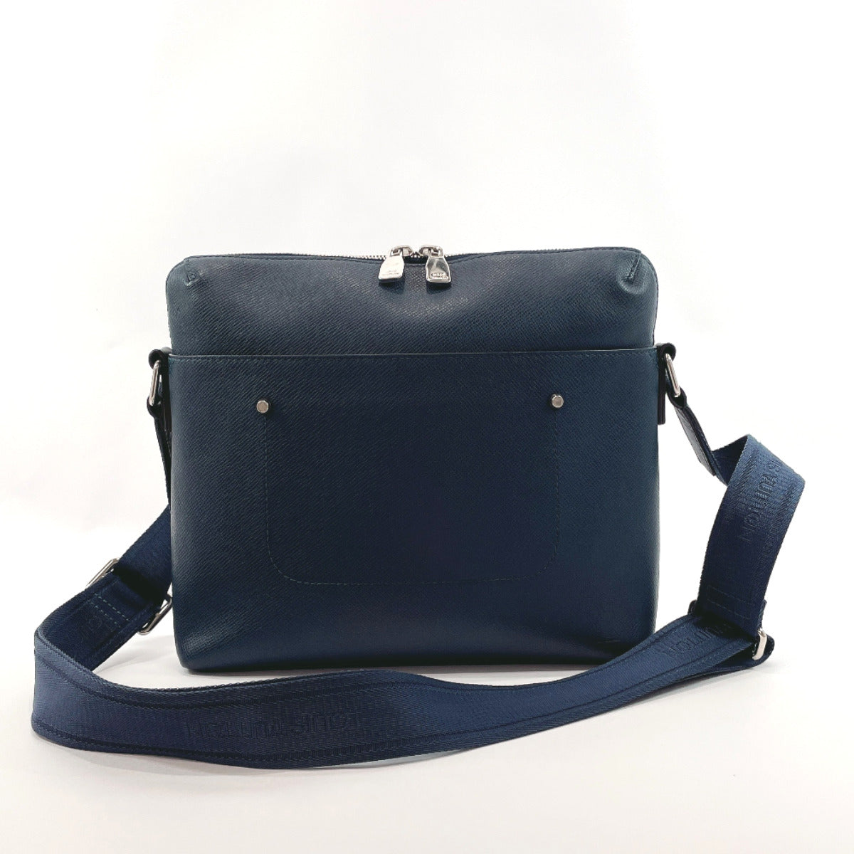 LOUIS VUITTON Shoulder Bag M30236 Watcher PM Messenger Taiga blue Blue –