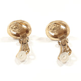 CELINE Earring vintage Triomphe metal/Rhinestone gold Women Used