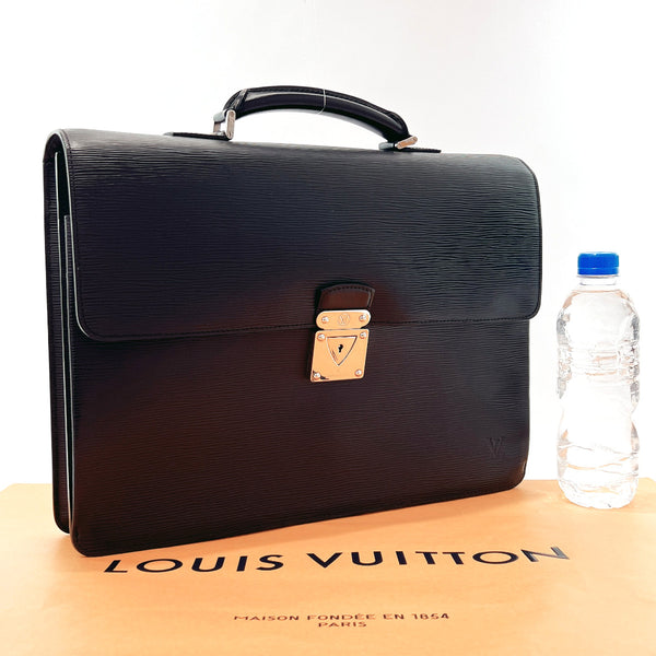 LOUIS VUITTON Business bag M54542 Robusto 2 Epi Leather Black mens Used
