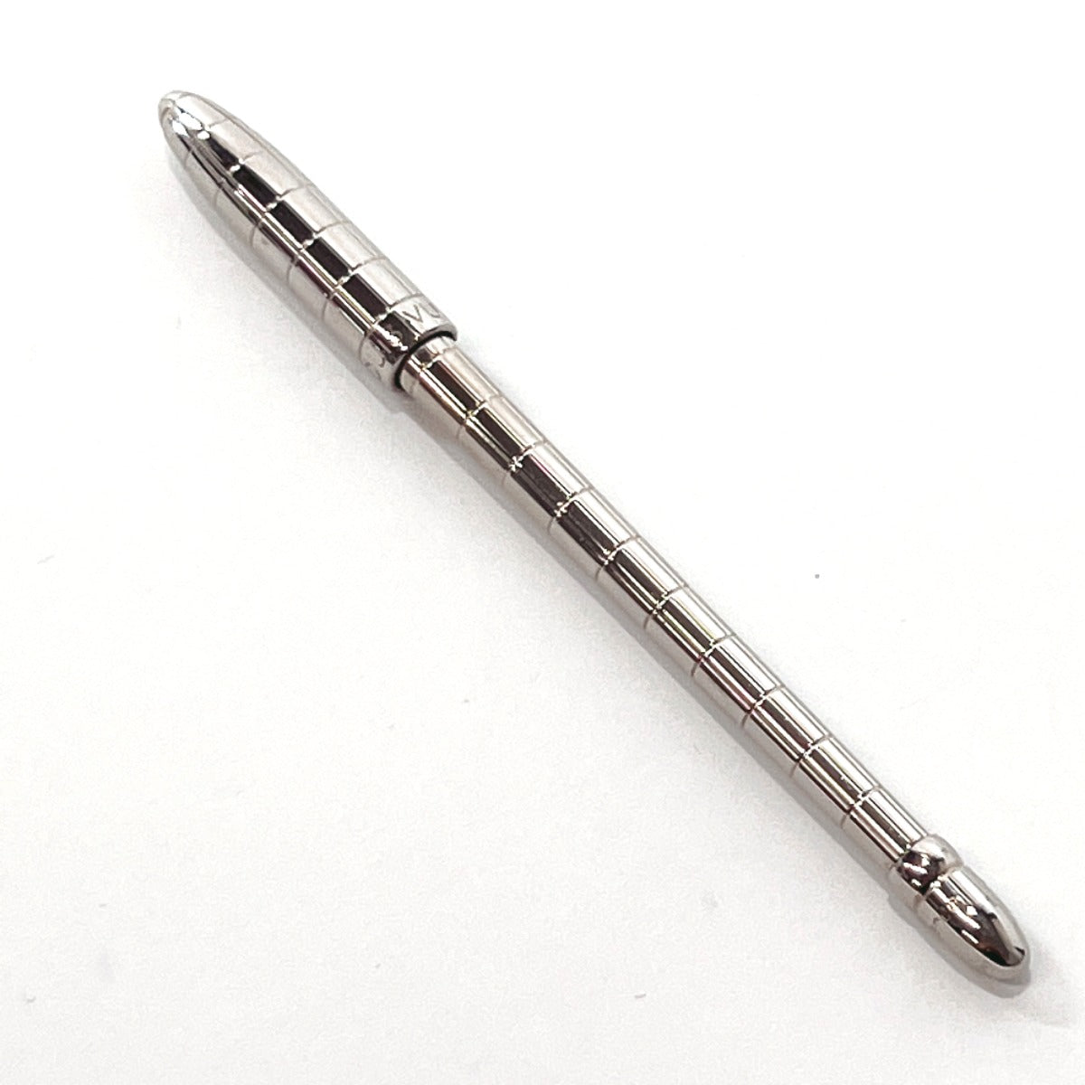 Louis Vuitton Ballpoint Pen Jet Ligne Metallic Silver Lacquer w/ Case &  Papers