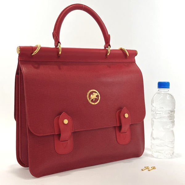 HUNTING WORLD Business bag leather Red Women Used
