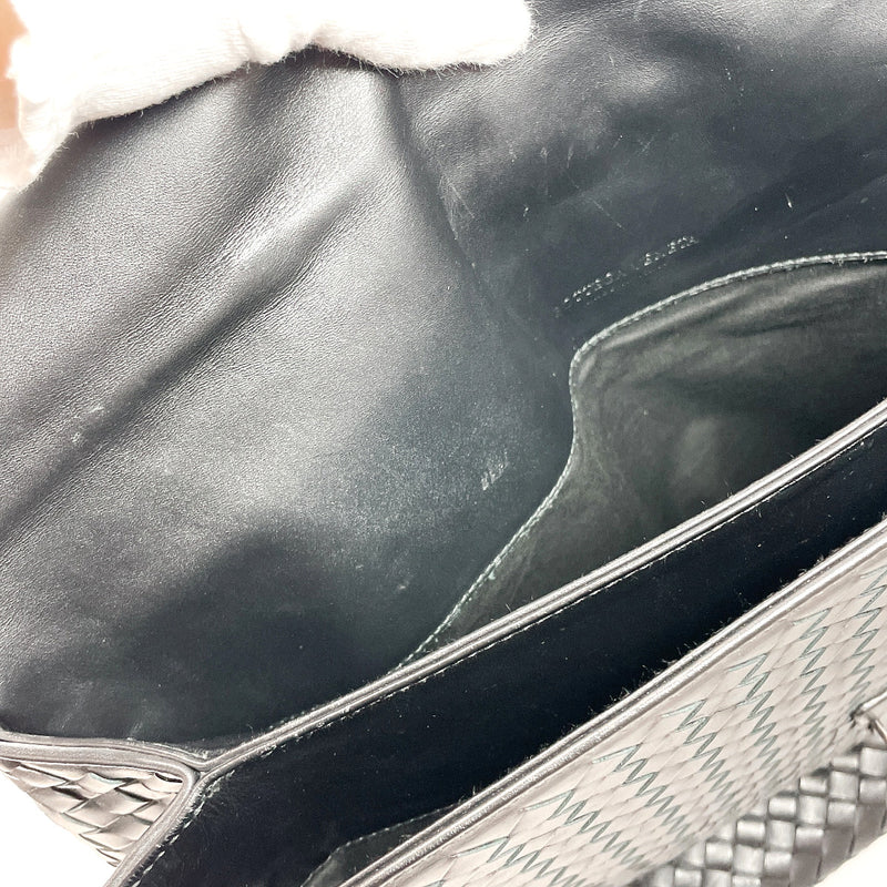 BOTTEGAVENETA Business bag Intrecciato leather Black mens Used