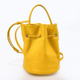 BALENCIAGA Handbag 638342 Bucket bag Every day leather yellow Women Used
