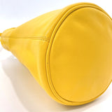 BALENCIAGA Handbag 638342 Bucket bag Every day leather yellow Women Used