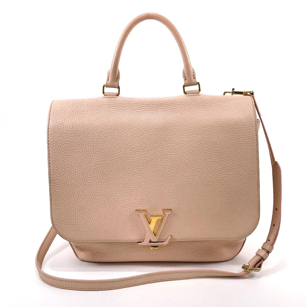 LOUIS VUITTON Black Taurillon Leather Volta Bag/ Hand bag