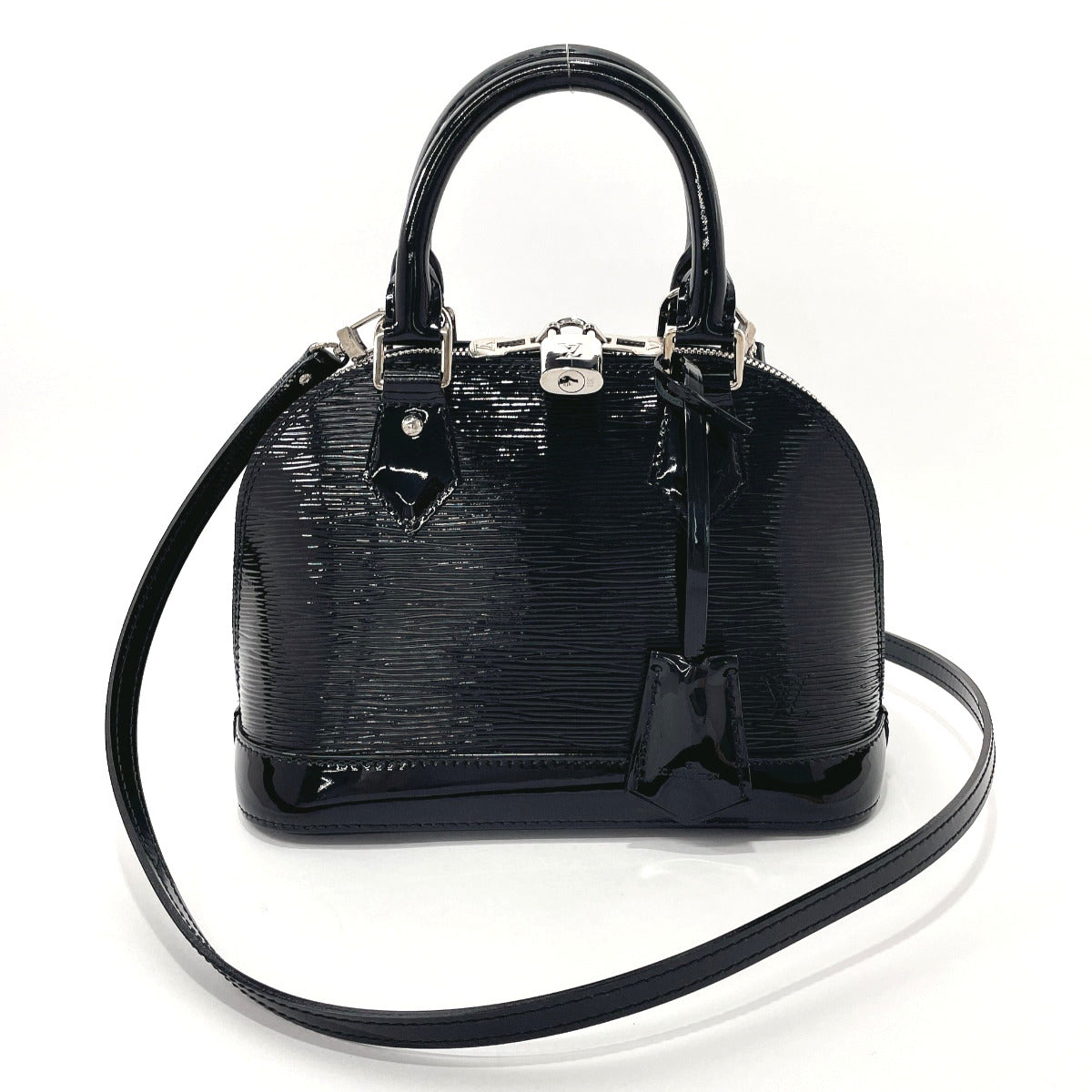 LOUIS VUITTON Handbag M4031N Alma BB Epi Leather/Patent leather Black Black  Women Used