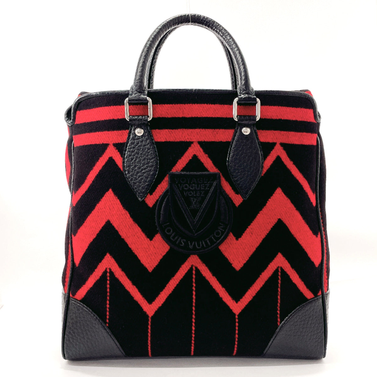 louis vuitton red tote bag